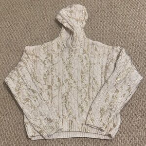 Zara Cream and Gold Kids Sweater